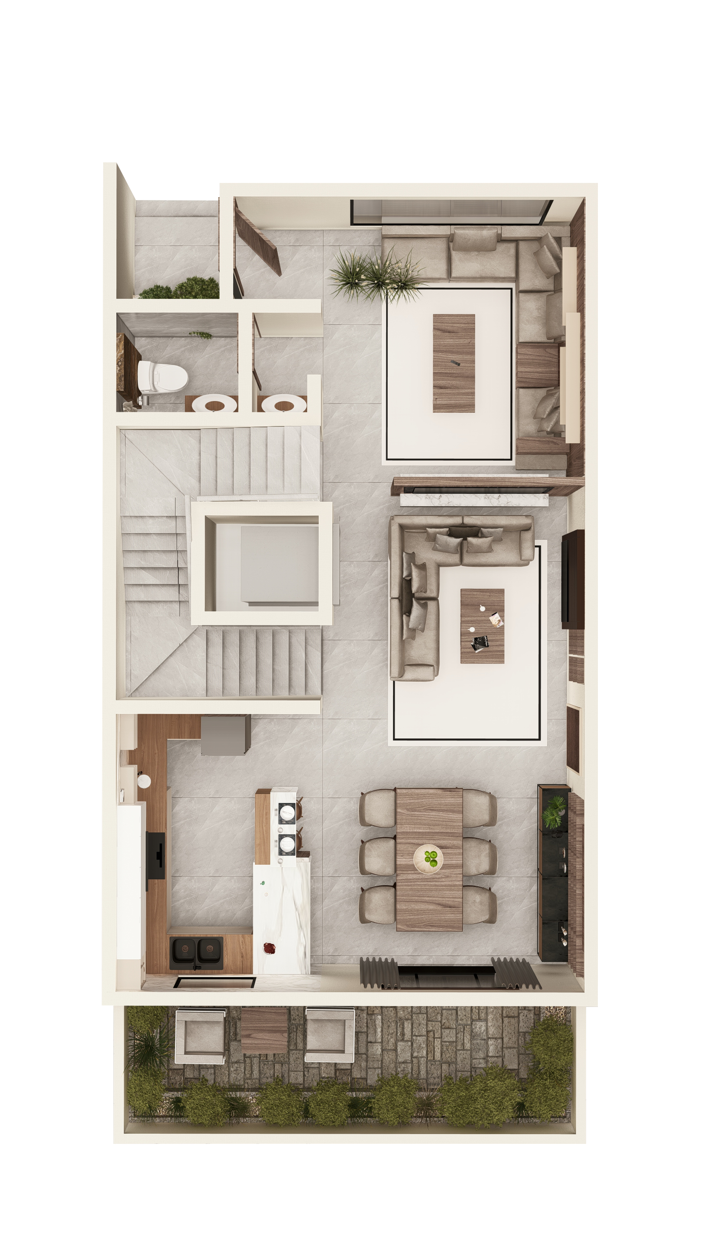 الدور الأرضي