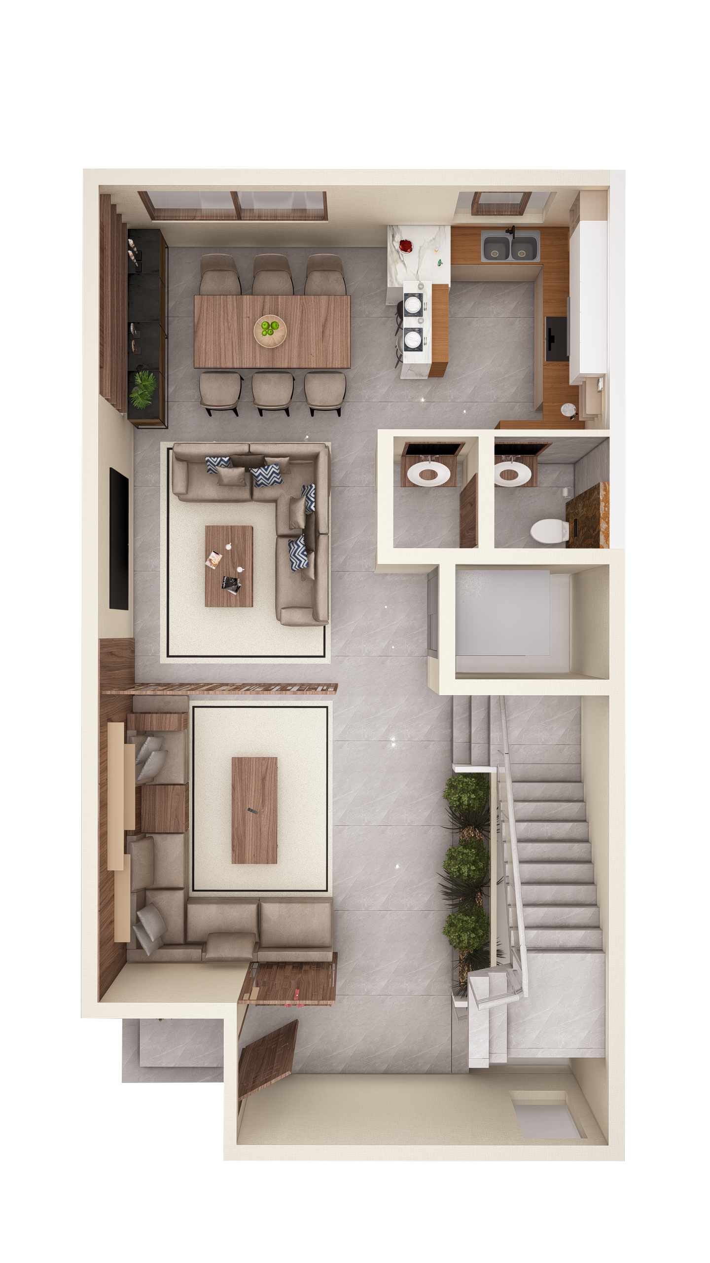 الدور الأرضي