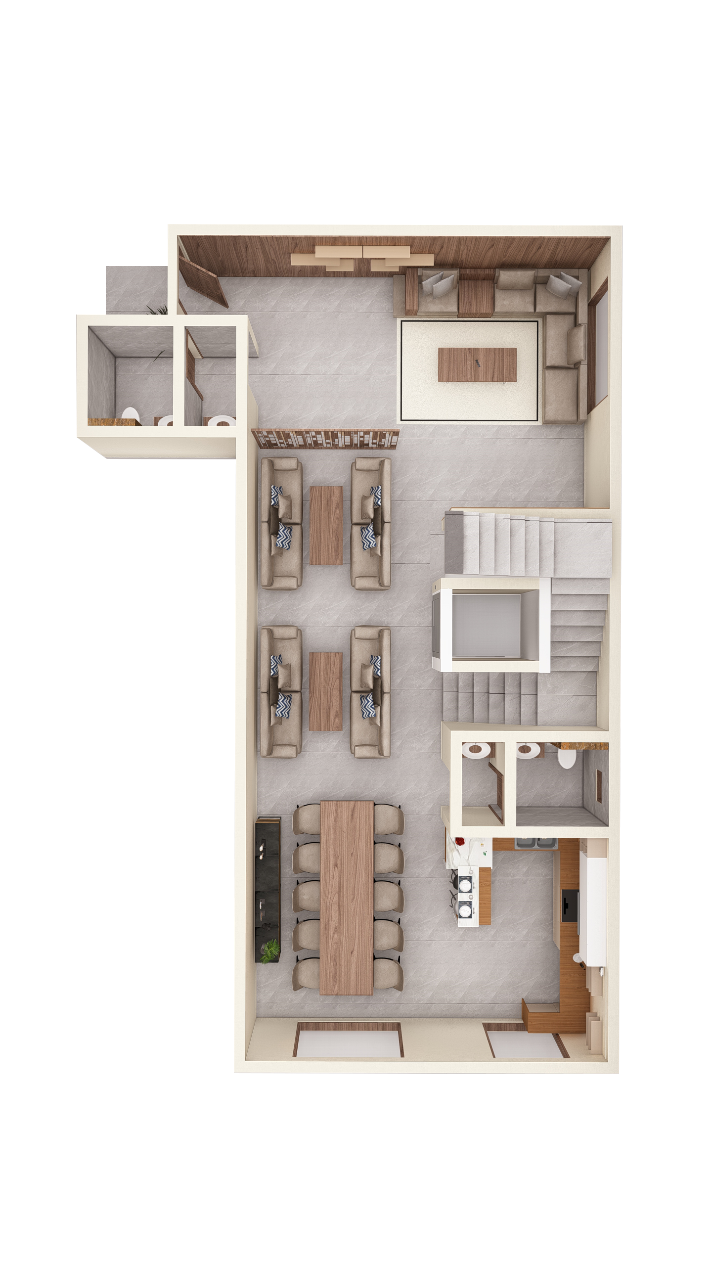 الدور الأرضي